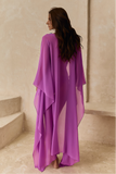 Kaftan de Seda Longo Fucsia Wild Stone