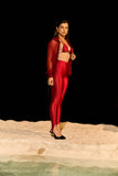 Calça Legging Pezinho Golden & Glow Cereja