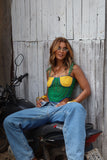 Cropped Crochê Puro Suco Do Brasil
