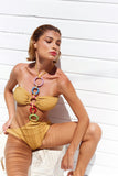 Body Argolas Yellow Shimmer - Coleção Back to Shine