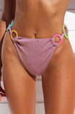 Calcinha Hot Pants Argolas Sparkle Purple- Coleção Back To Shine