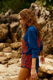 Shorts Marinho com bordado Vermelho Clássico
