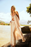 Pré-Venda! Calça Flare Areia com bordado Bege