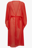 Saída De Praia Kaftan Laranja
