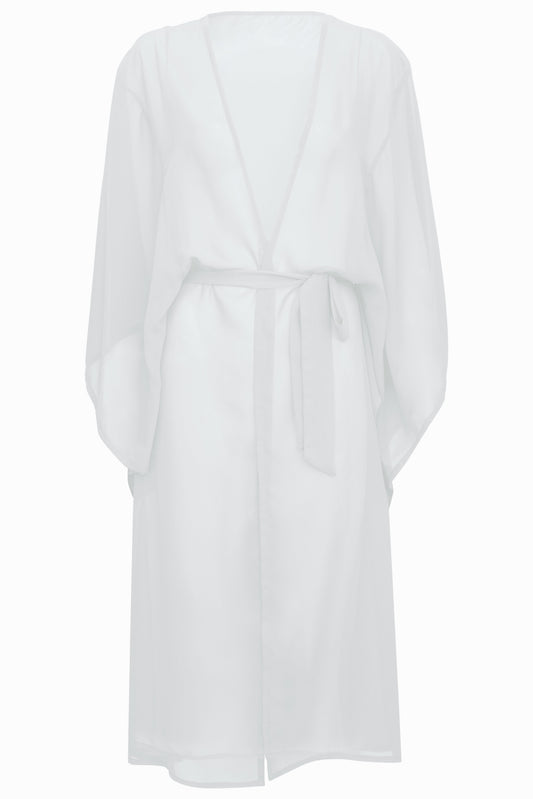 Saída De Praia Kaftan Branca