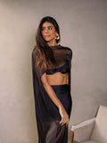 Pré-Venda! Blusa Capa Mullet Preto Wild Stone