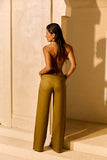 Calça Alfaiataria de Linho Golden & Glow Pistache