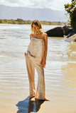 Pré-Venda! Vestido Curto Areia com bordado Bege