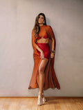 Pré-Venda! Blusa Capa Mullet Terracota Wild Stone