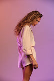 Camisa Linho Seashells Shell Pink Blush