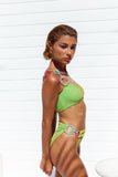 Calcinha Hot Pants Argolas Radiant Green- Coleção Back To Shine