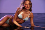Top Cortininha Seashells Sea Breeze Blue