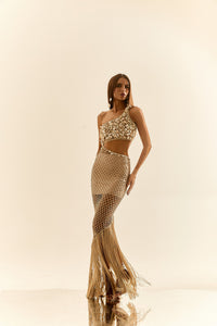 VESTIDO GOLDEN OCEAN GODDESS