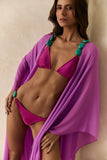 Kaftan de Seda Longo Fucsia Wild Stone