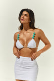 Mini Saia Franzida Wild Stone Branco