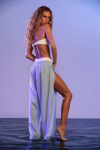 Calça Linho Seashells Sea Breeze Blue