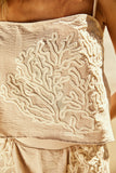 Blusa Alcinha Areia com bordado Bege