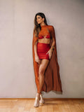 Pré-Venda! Blusa Capa Mullet Terracota Wild Stone