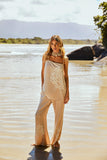 Pré-Venda! Vestido Curto Areia com bordado Bege