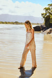 Pré-Venda! Vestido Curto Areia com bordado Bege