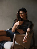 Pré-Venda! Blusa Capa Mullet Preto Wild Stone