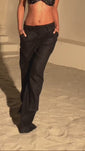 Stories de Calça Alfaiataria de Linho Golden & Glow Preto