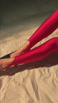 Stories de Calça Legging Pezinho Golden & Glow Cereja