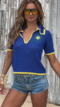 Stories de Polo De Tricot Born Iconic Azul
