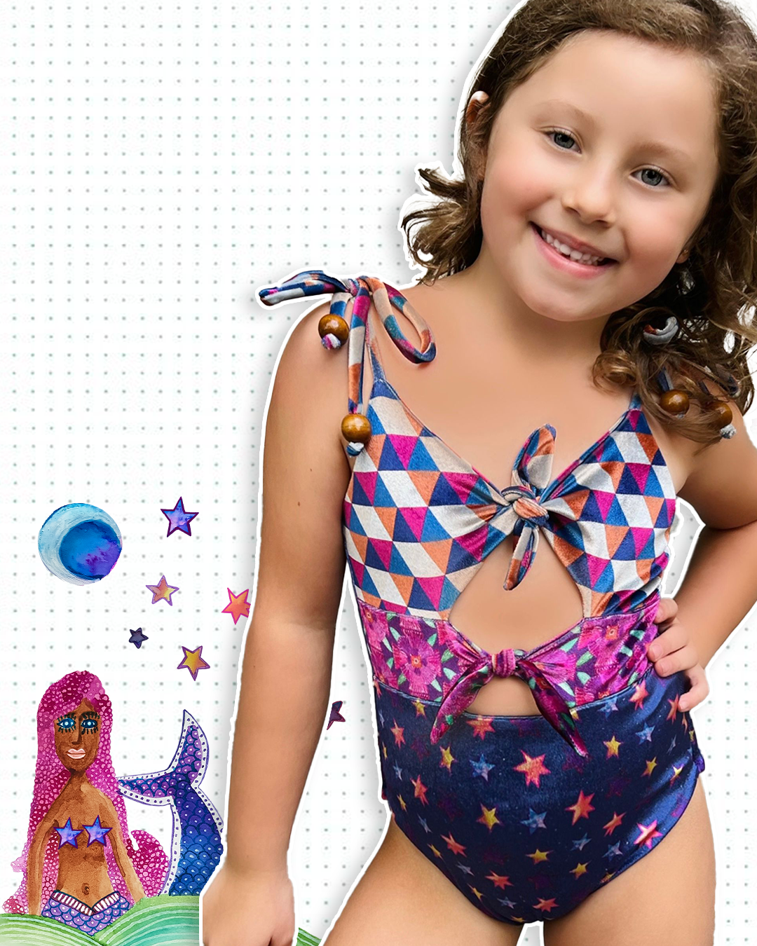 Maiô Infantil Power Trip - Coleção Sertão Místico