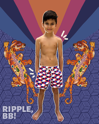 Shorts Masculino Infantil Trip - Coleção Sertão Místico
