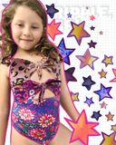 Maiô Infantil Wild Flower - Coleção Sertão Místico