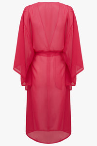 Saída De Praia Kaftan Pink - Por Juju Norremose