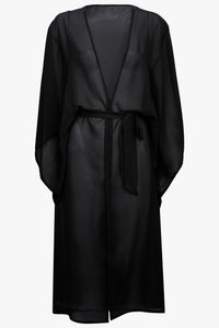 Saída De Praia Kaftan Preta