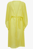 Saída De Praia Kaftan Amarelo